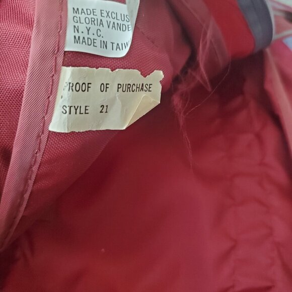 Maroon & Gray Gloria Vanderbilt Lightweight Travel Luggage - Picture 5 of 8